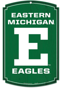 Eastern Michigan Eagles Logo Sign Sign - Green