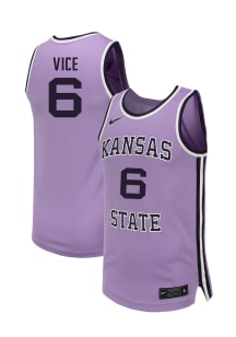 Brock Vice  Nike K-State Wildcats Lavender NIL Name And Number Jersey