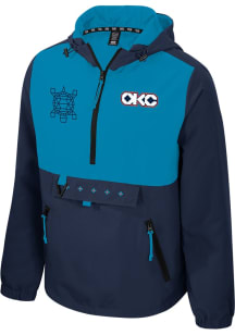 Oklahoma City Thunder Mens Navy Blue Legends Challenger Pullover Jackets