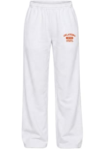 Hype and Vice Oklahoma State Cowboys Womens Varsity White Sweatpants