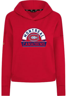 Levelwear Montreal Canadiens Womens Red Sweet Banner Arch Hooded Sweatshirt