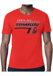 Starter Tampa Bay Buccaneers Red Logo Push Short Sleeve T Shirt