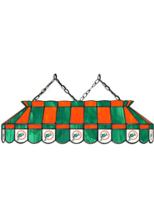 Miami Dolphins vintage 40" Glass Pub Lamp Teal Billiard Lamp