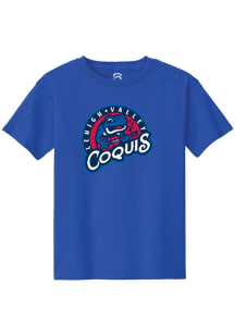 Summit Sportswear Lehigh Valley Ironpigs Youth Blue Primary Copa Short Sleeve T-Shirt