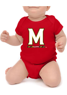 Little King Maryland Terrapins Baby Red Primary Short Sleeve One Piece