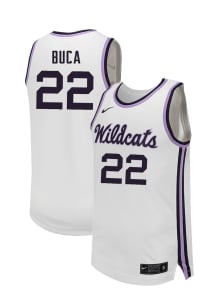Dorin Buca  Nike K-State Wildcats White NIL Name And Number Jersey