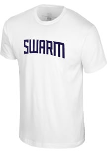 Greensboro Swarm White Origins Wordmark Short Sleeve T Shirt
