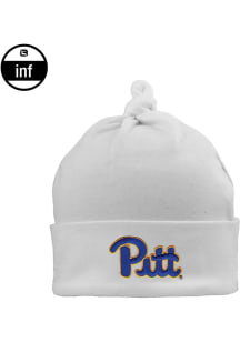 LogoFit Pitt Panthers Mya Baby Knit Hat - White