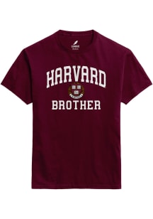 Harvard Crimson Maroon Brother Short Sleeve T Shirt