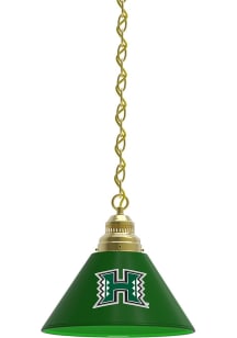 Hawaii Warriors Single Gold Billiard Lamp