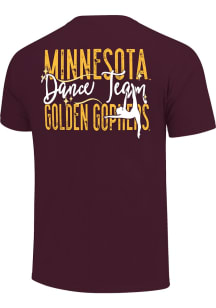 Minnesota Golden Gophers Girls Maroon Dance Team Short Sleeve Tee