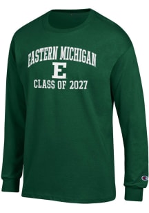 Champion Eastern Michigan Eagles Green Primary Class of 2027 Jersey Long Sleeve T Shirt