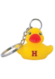 Harvard Crimson Rubber Duck Keychain - Gold