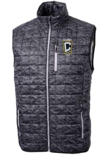 Cutter and Buck Columbus Crew Mens Black Rainier PrimaLoft Printed Sleeveless Jacket
