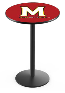 Maryland Terrapins Black Round Base Pub Table