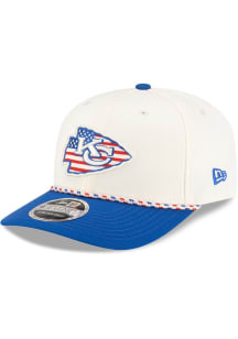 New Era Kansas City Chiefs 2T Flag Rope 9SEVENTY Adjustable Hat - White