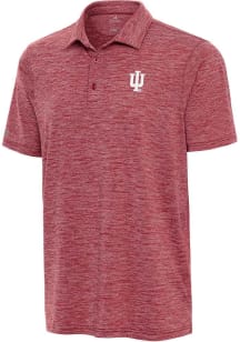 Antigua Indiana Hoosiers Mens Crimson Sprout Short Sleeve Polo