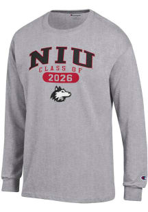 Champion Northern Illinois Huskies Grey Pill Class of 2026 Jersey Long Sleeve T Shirt