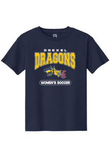 Summit Sportswear Drexel Dragons Youth Navy Blue Womens Soccer Short Sleeve T-Shirt
