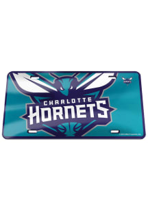 Charlotte Hornets Teal Mega Inlaid Car Accessory License Plate