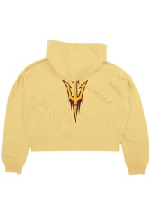 Blue 84 Arizona State Sun Devils Womens Yellow Cloud Fleece Long Sleeve Full Zip Jacket