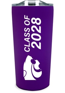 K-State Wildcats 18oz Class of 2028 Soft Touch Stainless Steel Tumbler - Purple