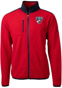 Cutter and Buck FC Dallas Mens Red Cascade Sherpa Light Weight Jacket