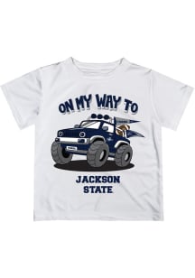 Vive La Fete Jackson State Tigers Toddler White On My Way Short Sleeve T-Shirt