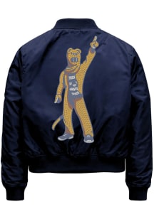 Penn State Nittany Lions Womens Navy Blue Full Body Mascot Shacket Light Weight Jacket