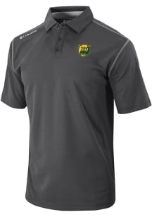Columbia Baylor Bears Mens Black Heat Seal Omni Wick Shotgun Short Sleeve Polo