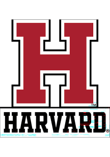 Harvard Crimson Letter H Stickers - Crimson