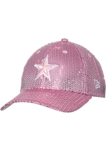 New Era Dallas Cowboys Pink Sequin 9FORTY Womens Adjustable Hat