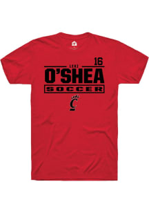 Lexi O’Shea Cincinnati Bearcats Red NIL Stacked Box Short Sleeve Player T Shirt