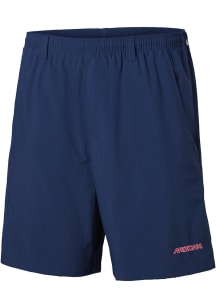 Columbia Arizona Wildcats Mens Navy Blue Heat Seal Backcast Shorts