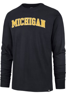 47 Michigan Wolverines  Franklin Knockout Design Long Sleeve Fashion T Shirt