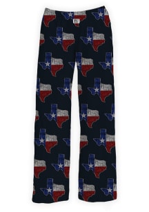 Texas Mens Black State Shape Sleep Pants