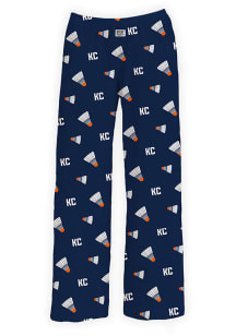 Kansas City Mens Navy Blue KC Shuttlecock Sleep Pants