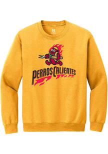 Summit Sportswear Akron RubberDucks Mens Gold Primary Copa Long Sleeve Crew Sweatshirt