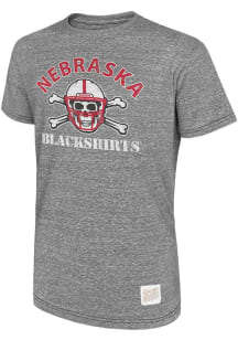 Original Retro Brand Nebraska Cornhuskers Black Blackshirts Short Sleeve Fashion T Shirt