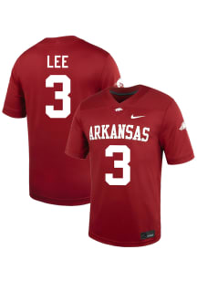 Braydon Lee  Nike Arkansas Razorbacks Cardinal Red NIL Name And Number Football Jersey