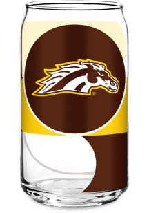 Western Michigan Broncos Glass Pint Glass - White