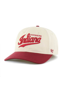 47 Indiana Hoosiers Mens Natural Crosstown Two Tone Franchise LS Fitted Hat