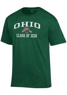 Champion Ohio Bobcats Green Primary Class of 2026 Jersey Short Sleeve T Shirt