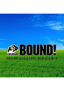 Colorado Buffaloes Large Bound Yard Sign - Black