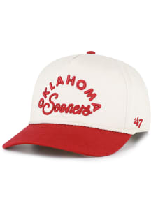47 Oklahoma Sooners Natural Rope Script Hitch Womens Adjustable Hat