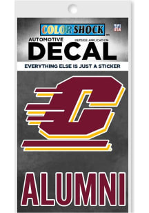 Central Michigan Chippewas Alumni Auto Decal - Maroon
