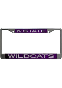 K-State Wildcats Chrome License Plate Frame - Purple