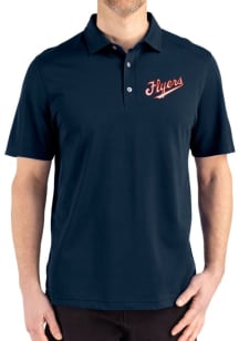 Cutter and Buck Dayton Flyers Navy Blue Vault Advantage Refresh Pique Big and Tall Polo
