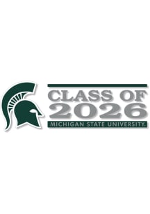 Michigan State Spartans 6x2 Class of 2026 Auto Decal - Green