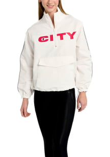 Lusso St Louis City SC Womens White Parker Qtr Zip